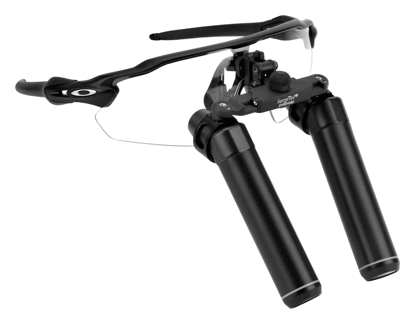 ErgoDeflection 10.5x FLM Loupe on Oakley Radar EV Frame