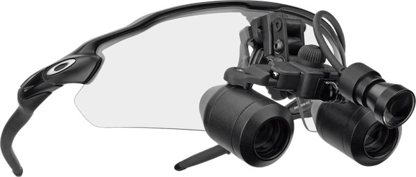 FLM UltiView Pro Shown on Oakley Radar Frame